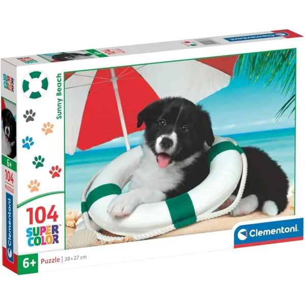 Sončni kuža 104-delni Super Color puzzle - Clementoni slika 1
