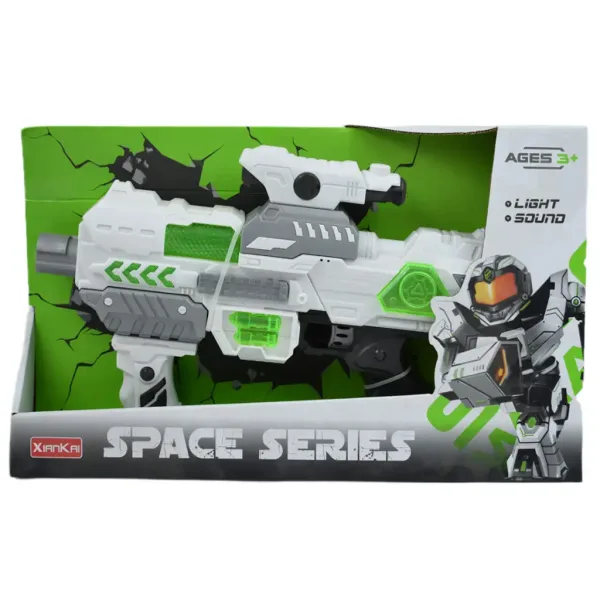 Space Series: Vesoljsko orožje z lučmi in zvoki, podporo in merilnikom 40 cm slika 4