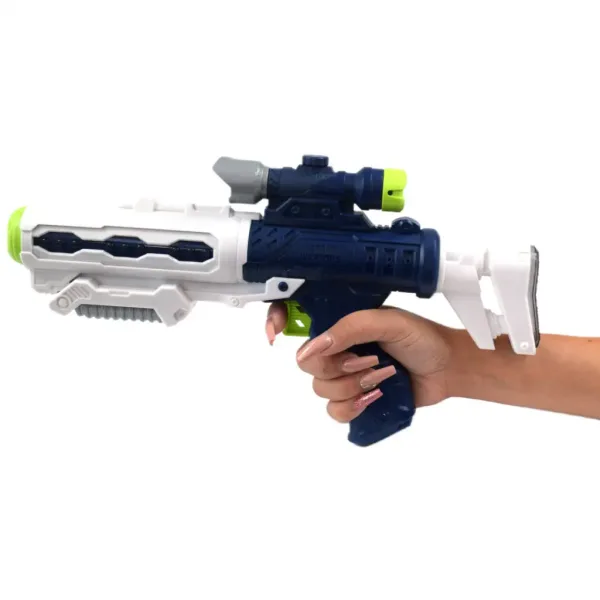 Space Weapon: Projektorska vesoljska pištola s figurico robota, svetlobnimi in zvočnimi učinki 49cm slika 5