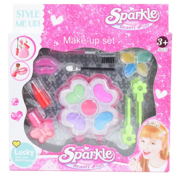 Sparkle Beauty Girl: Set za ličenje s sijaji za ustnice in paleto ličil slika 5