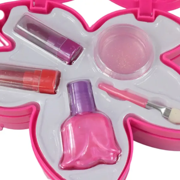 Sparkle & Glitter: Trinadstropni set ličil z ogledalom v obliki lista slika 4
