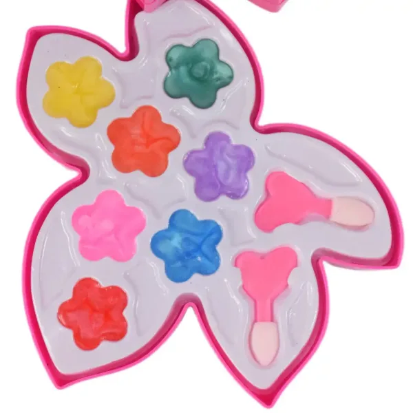 Sparkle & Glitter: Trinadstropni set ličil z ogledalom v obliki lista slika 6