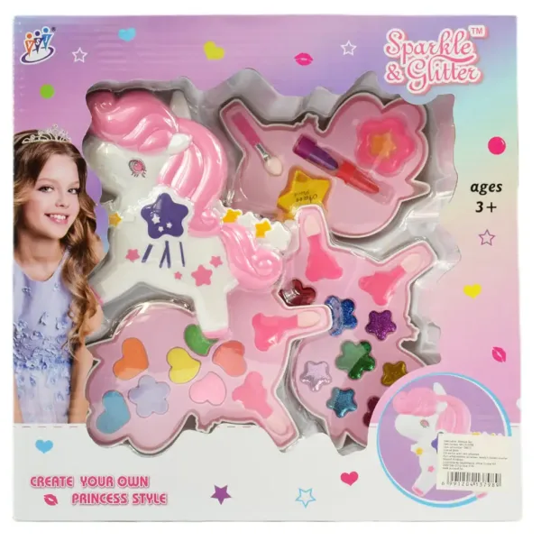 Sparkle & Glitter: Trinadstropni set palete ličil samorog slika 6