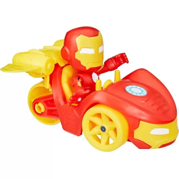 Spider-Man: Pók és njegovi čudoviti prijatelji - Iron Man akcijska figura z vozilom - Hasbro slika 2