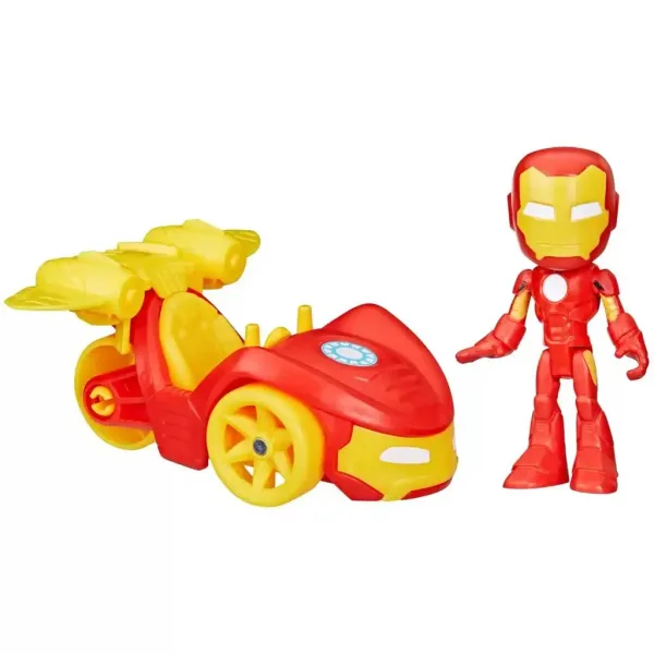 Spider-Man: Pók és njegovi čudoviti prijatelji - Iron Man akcijska figura z vozilom - Hasbro slika 3