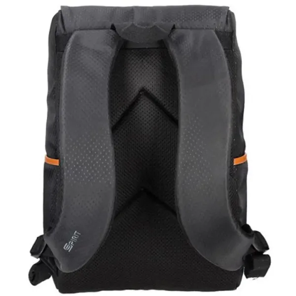 Spirit: Črni nahrbtnik z vzorci, z zaponkami v barvi kože 47x33x17cm slika 3