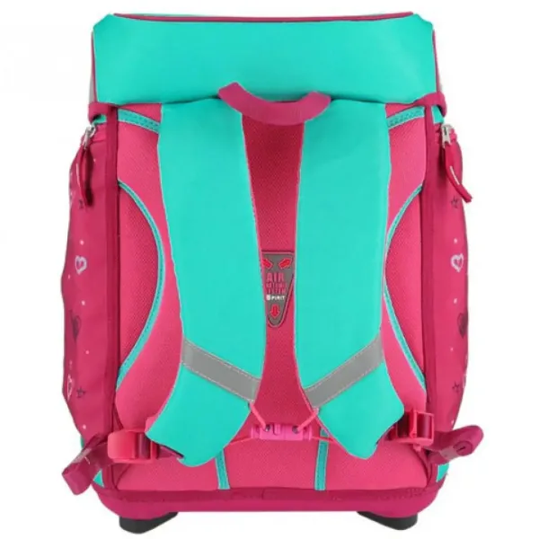 Spirit: Konjski modro-pink 5-delni komplet šolske torbe z dodatki z LED lučjo slika 3