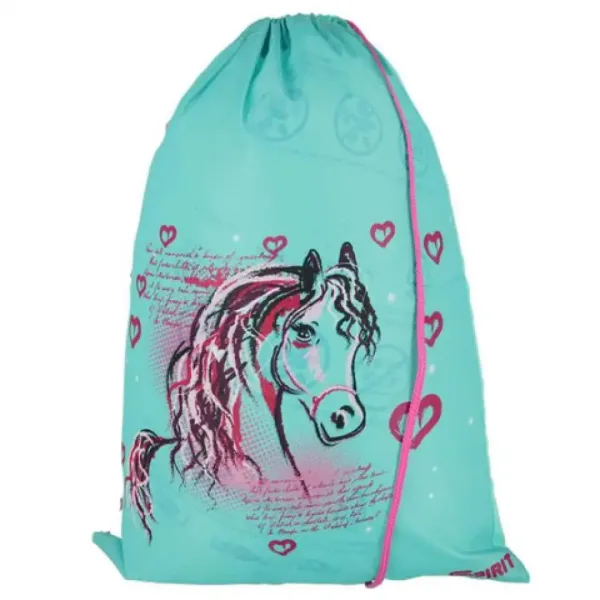 Spirit: Konjski modro-pink 5-delni komplet šolske torbe z dodatki z LED lučjo slika 7