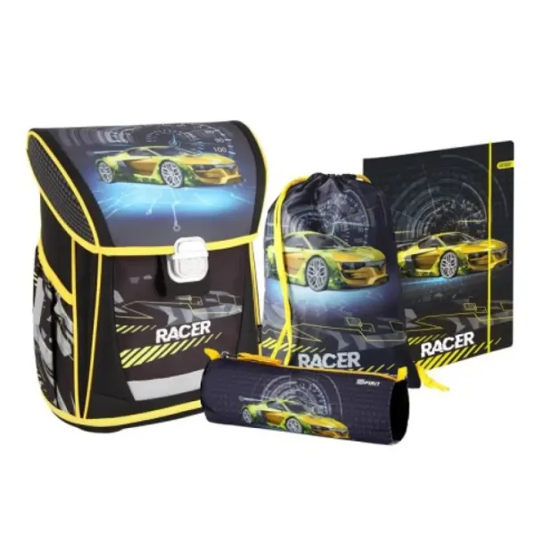 Spirit: Racer 4-delni set z ergonomsko šolsko torbo Cool slika 6