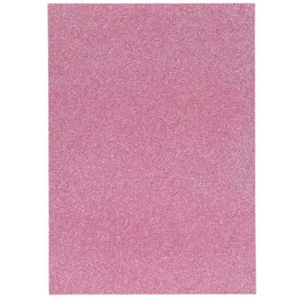 Spirit: Samolepilni bleščeč dekorativni list iz penaste gume pink barve A4 1 kos slika 1