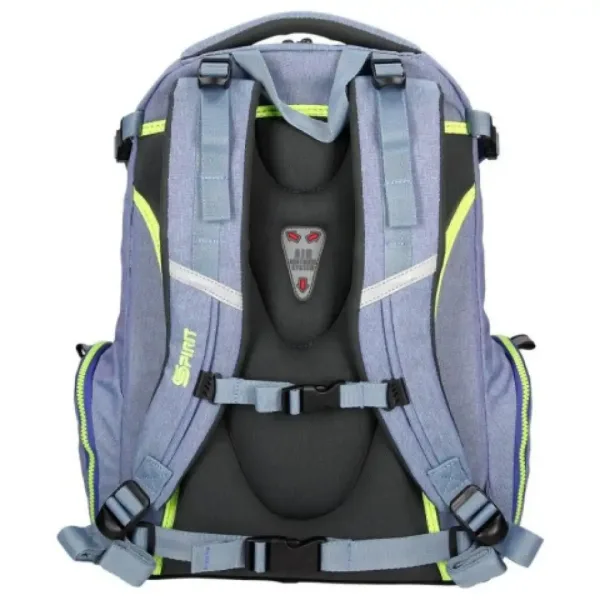 Spirit: Stinger Svetlo modra ergonomska šolska torba, nahrbtnik premium izvedbe slika 4