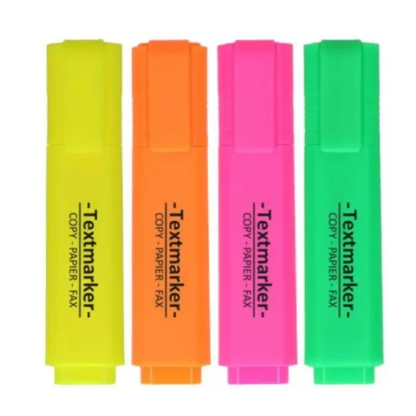 Spirit: Neon marker 4-delni set za označevanje besedila z rezanim vrhom 1-4mm slika 2