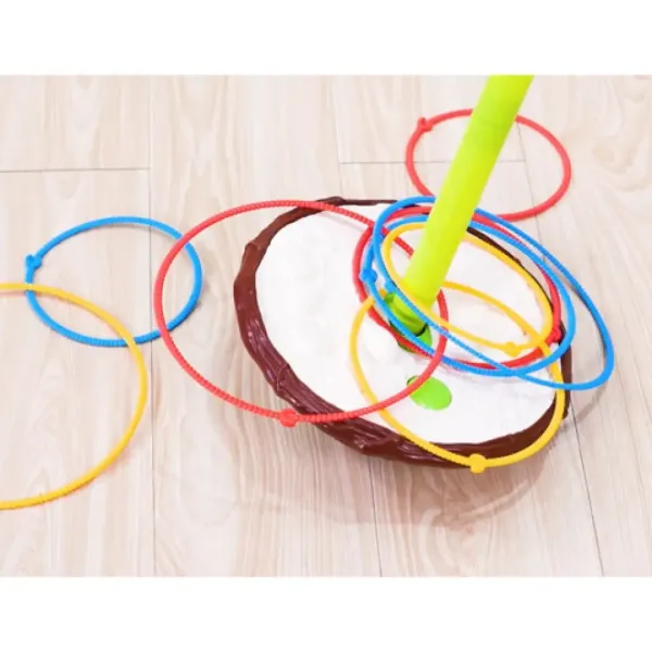 Spretnostna družabna igra metanja obročev Gibajoča ptička slika 3