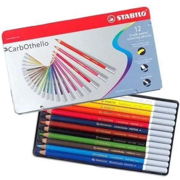 Stabilo: CarbOthello 12-delni komplet barvnih svinčnikov v kovinski škatli slika 2