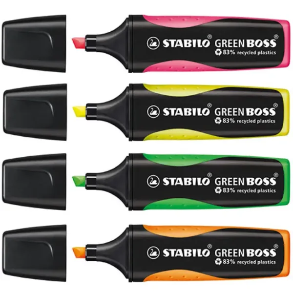 Stabilo: GREEN BOSS 4-delni komplet označevalcev teksta slika 2