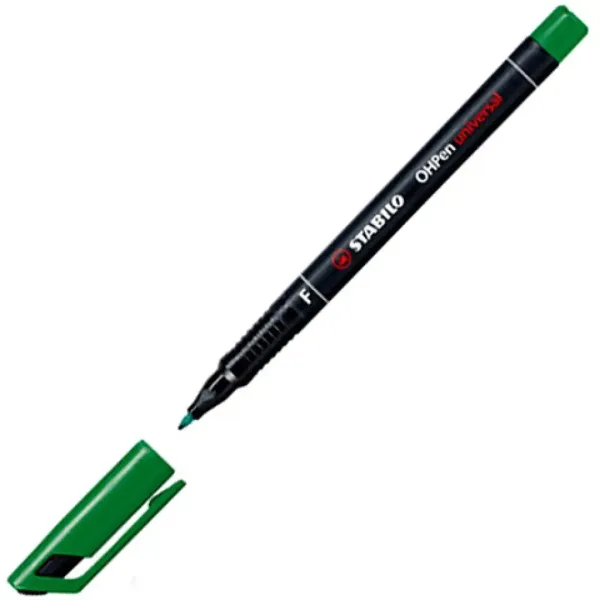 Stabilo: OHPen universal F Alkoholni flomaster v zeleni barvi 0,7mm slika 2