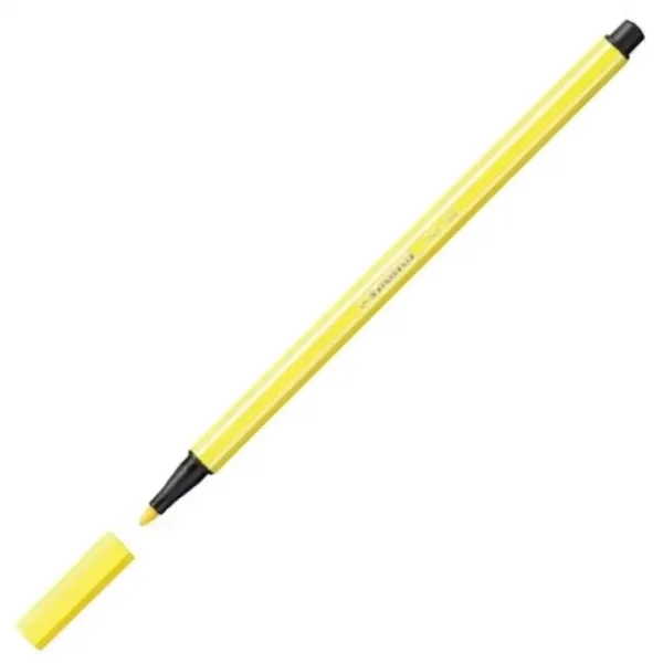 Stabilo: Pen 68 Tanki flomaster v fluorescentno rumeni barvi 1mm slika 2