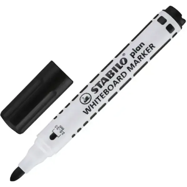 Stabilo: Plan WhiteBoard marker Flomaster za tablo v črni barvi slika 2