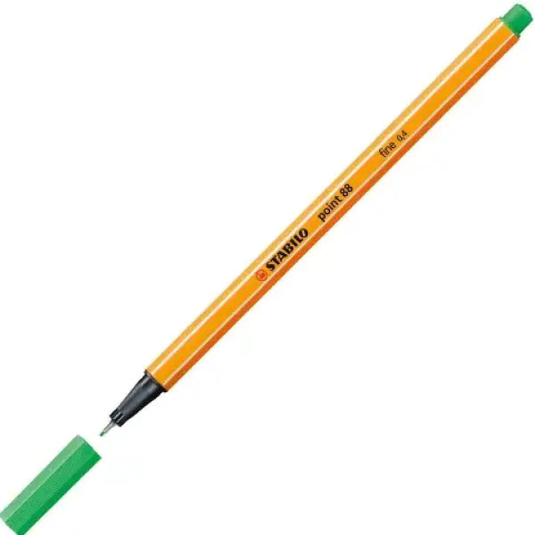 Stabilo: Point 88 Tanki flomaster 0,4mm v smaragdno zeleni barvi slika 2