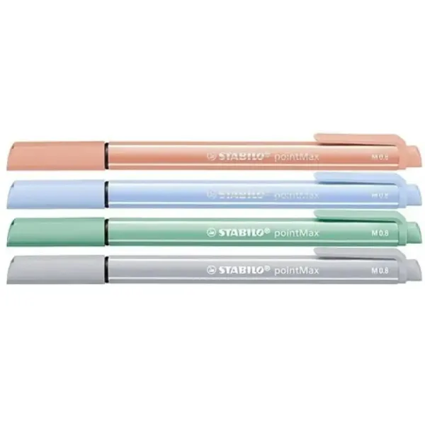 Stabilo: pointMax 4-delni komplet tankih flomastrov v pastelnih barvah M 0,8mm slika 2