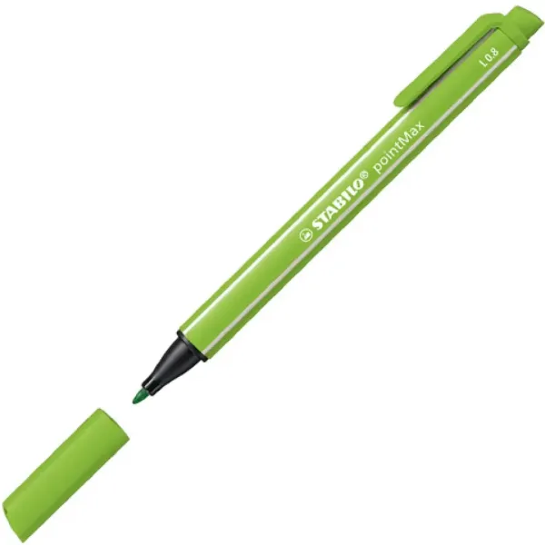 Stabilo: pointMax Tanki flomaster M 0,8mm svetlo zelene barve slika 2