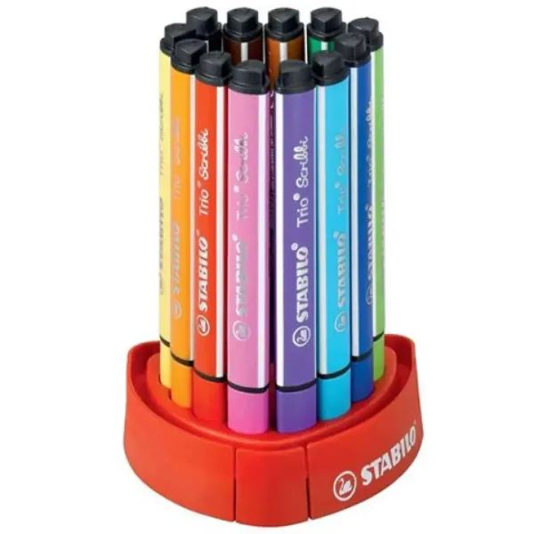 Stabilo: Trio Scribbi 12-delni namizni komplet flomastrov slika 3