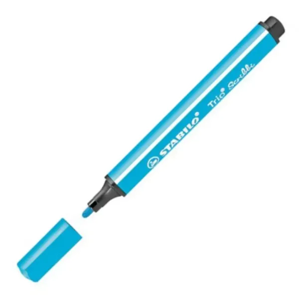 Stabilo: Trio Scribble Trikotni flomaster svetlo modre barve slika 2