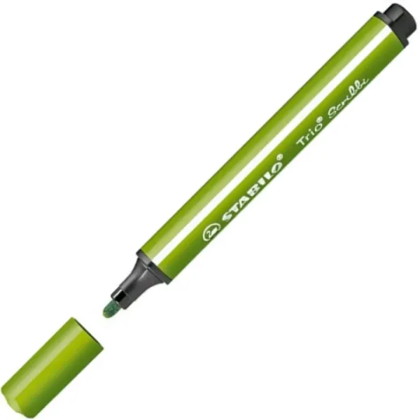 Stabilo: Trio Scribble Trikotni flomaster svetlo zelene barve slika 2