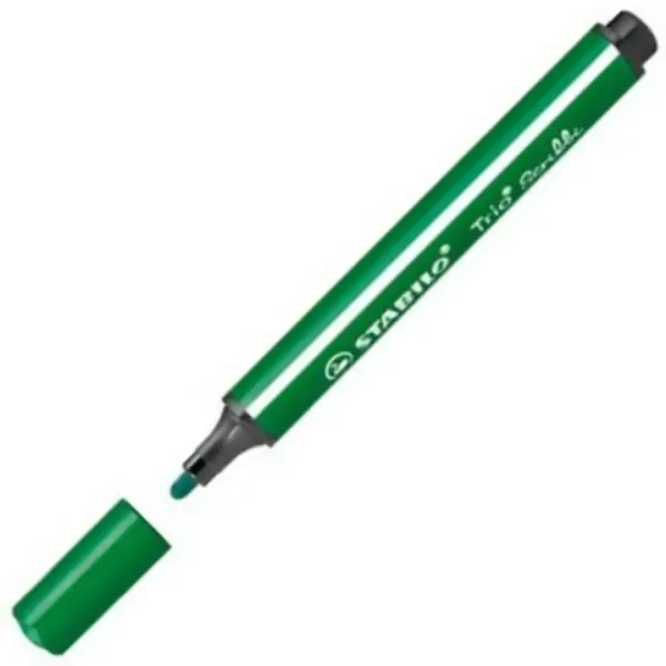 Stabilo: Trio Scribble Trikotni flomaster temno zelene barve slika 2