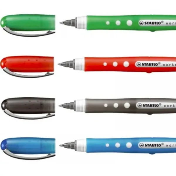 Stabilo: Worker+ Colorful 4-delni komplet roler kemični svinčniki 0,5mm slika 2