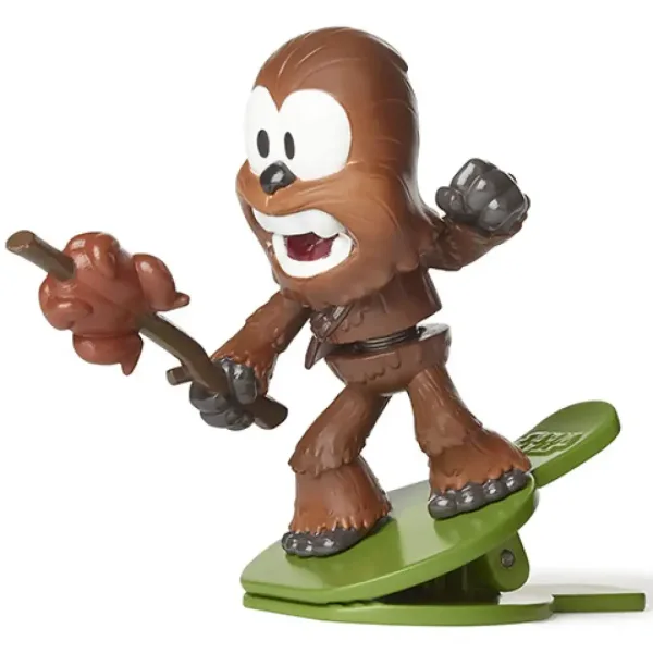 Star Wars Battle Bobblers Porgs vs Chewie figurica s ščipalko - Hasbro slika 3
