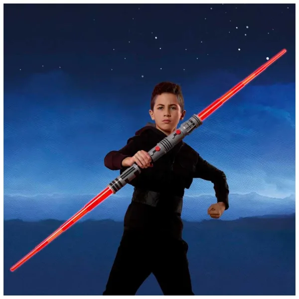 Star Wars Dvojni svetlobni meč: Darth Maul zložljiv elektronski svetlobni meč - Hasbro slika 3