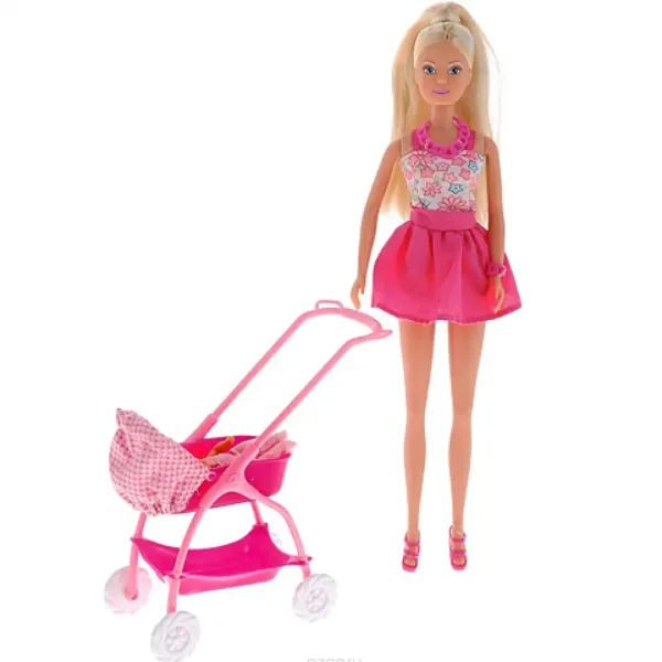 Steffi Love: Dojenček v vozičku 2 različici - Simba Toys slika 3