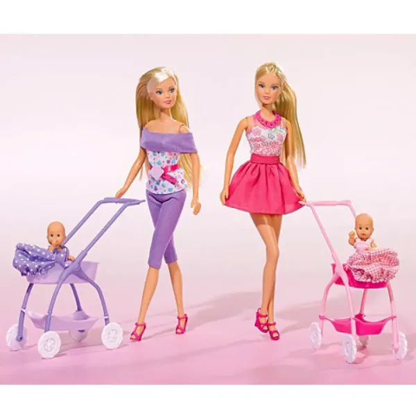 Steffi Love: Dojenček v vozičku 2 različici - Simba Toys slika 4