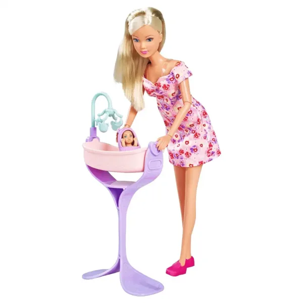 Steffi Love: Steffi noseča punčka s posteljico in dodatki - Simba Toys slika 2