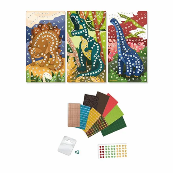 Stick'N Fun komplet za izdelavo mozaičnih slik - Dinozavri slika 2
