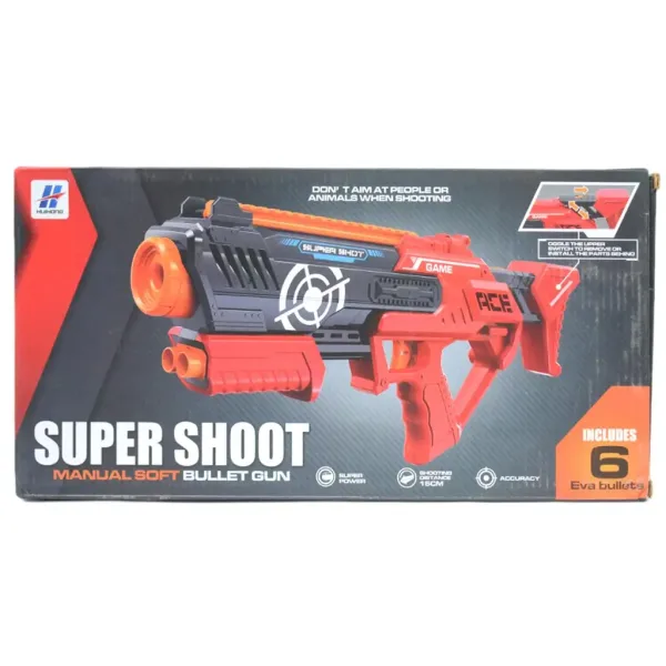 Super Shoot orožje za spužvaste naboje z nabojem slika 5