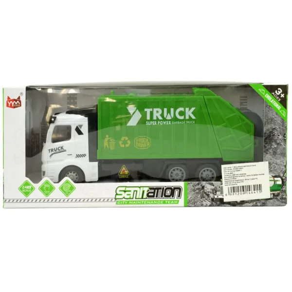 Super Truck: Kamion z zabojnikom za odvoz smeti pogon na vztrajnik 20 cm slika 6