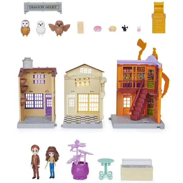 Svet Harryja Potterja: Harry Potter Magical Minis Prečna ulica Igralni set - Spin Master slika 3