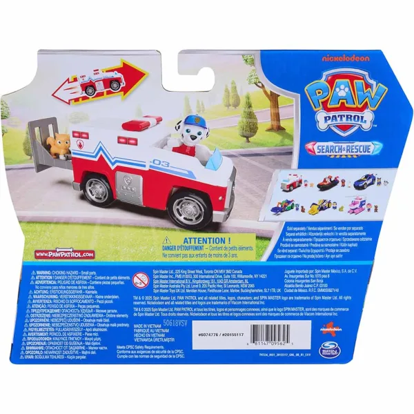 Paw Patrol: Iskanje in reševanje potegni nazaj Marshall vozilo s figurico - Spin Master slika 2