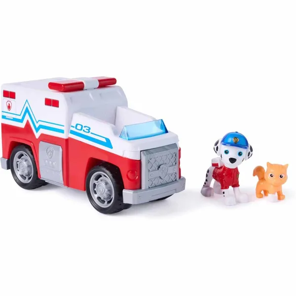 Paw Patrol: Iskanje in reševanje potegni nazaj Marshall vozilo s figurico - Spin Master slika 3