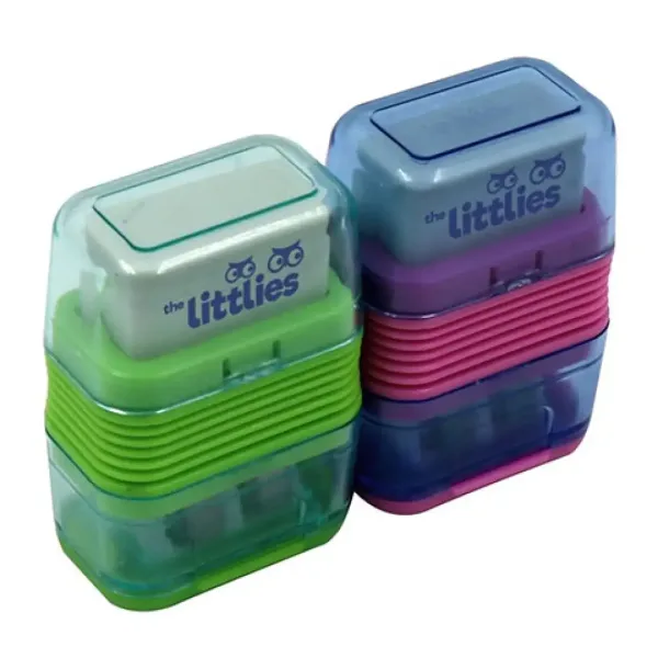 The Littlies: 2 luknja šilček z radirko v več različicah slika 2