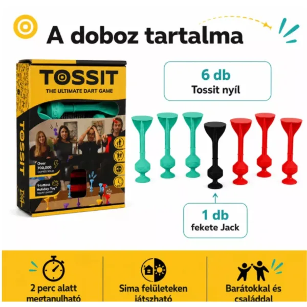 Tossit Starter Pack rdeča-turkizna silikonska prilepljena tarča družabna igra slika 2