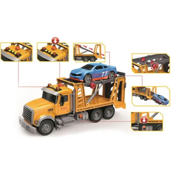 Toystar Kamion za prevoz avtomobilov z lučjo in zvokom 36cm slika 2