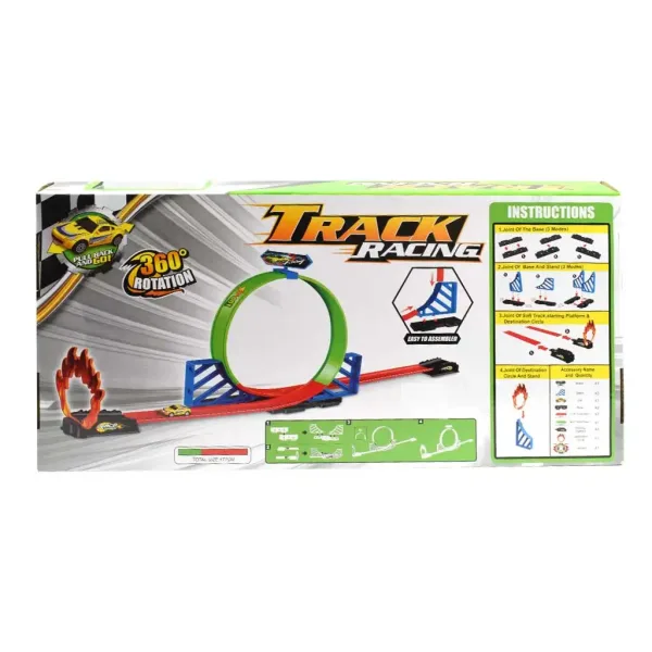 Track Racing Dirkalna steza s 360° super zanko z 1 avtomobilčkom slika 2