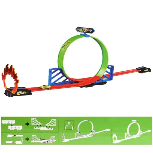 Track Racing Dirkalna steza s 360° super zanko z 1 avtomobilčkom slika 3