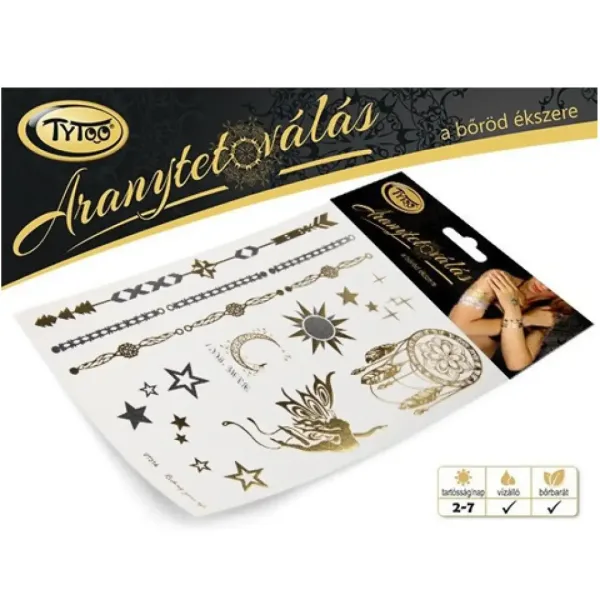 TyToo: Zlata tetovaža sanjska mreža, vila set 21x15cm slika 2