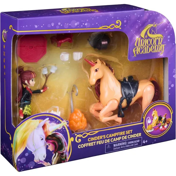Unicorn Akademija: Valentina in Cinder kampirni set - Spin Master slika 1