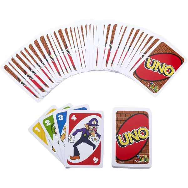 UNO Super Mario kartična igra - Mattel slika 2