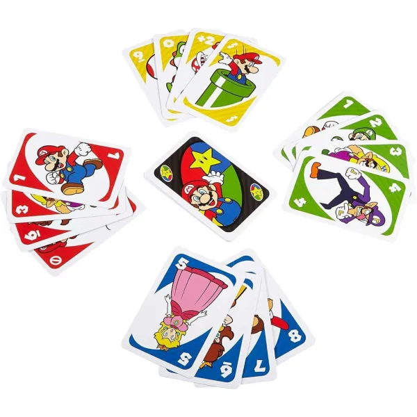 UNO Super Mario kartična igra - Mattel slika 4